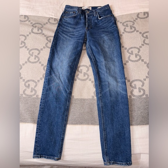 Denim Forum Denim - Denim Forum Yoko High Rise Slim Indigo Slim Jeans, 25